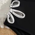 thumbnail image 6 of Linfrsh Bathing Suits for Girls Girls Swimsuits Color Block Two Piece Bathing Suit Adjustable Straps Teen Bikini Sets with Chest Pad(Black,9-10 Years), 6 of 9