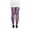 Purple, variant on WomenAnkle Tights Floral Patterned Footless Lace Pantyhose Glitter Rhinestones Dark Alternative Mesh Leggings