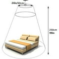 thumbnail image 4 of Cowin Universal Dome Mos-quito Mesh Net Easy Installation Hanging Bed Canopy Netting for Single to King Size Beds Hammocks Cribs(White), 4 of 7