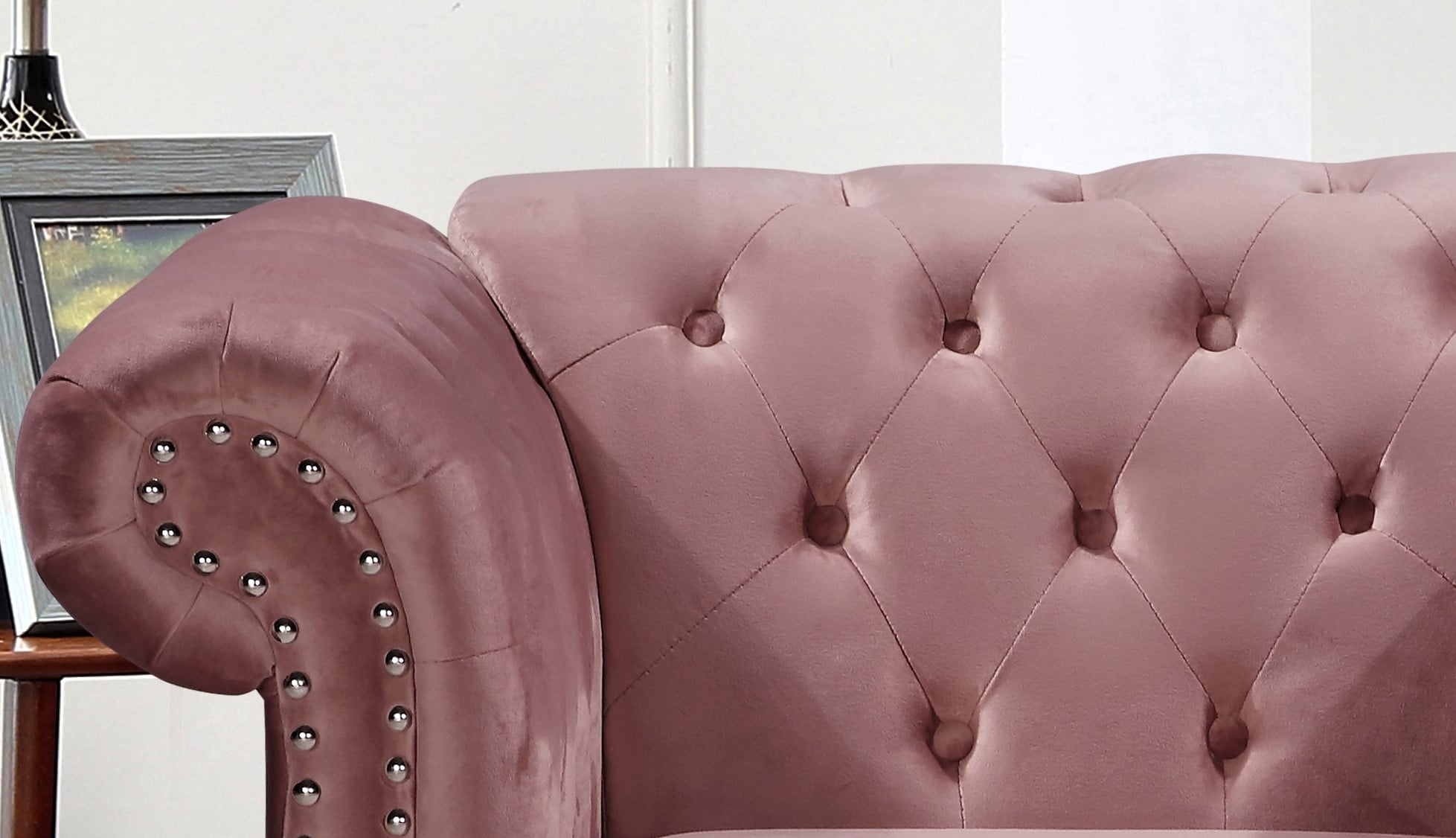 Fender 40.6'' Wide Tufted Velvet Chesterfield Chair