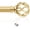 Brass Gold, variant on Gold Decorative Farmhouse Curtain Rods:72-144" Adjustable Heavy Duty Single Window Curtain Rod for Bedroom Living Room,Brass Gold Boho Rustic Drapery Rods with Vintage Twist Finial Easy Install