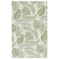 thumbnail image 2 of Safavieh Courtyard Adair Botanical Indoor/Outdoor Area Rug, Ivory/Green, 5'3" x 7'7", 2 of 10