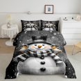 thumbnail image 2 of Feelyou Kids Xmas Snowman Queen Comforter Set, Kawaii Christmas Bird Bedding Sets, Happy Festival Reversible Bedding Comforter Set, Lightweight Room Decor,3 Pieces, 2 of 8