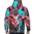 thumbnail image 7 of Haiem Psychedelic Hairless Cat Patterned Men's Hoodie with Kangaroo Pocket - Ideal Pullover Sweatshirt for Daily Wear, Travel, and Home-XX-Large, 7 of 7