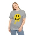 thumbnail image 3 of Dripping smiley face graphic tee Unisex Heavy Cotton Tee, 3 of 8