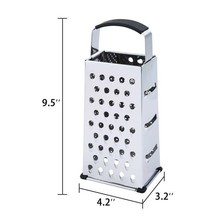Mainstays 4-Sided Stainless Steel Grater with Soft Grip Handle photo 8
