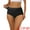 Black, variant on Women's High-Waist Invisibles Underwear Breathable Panties L Black