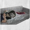 thumbnail image 6 of Hipster Soft Flannel Fleece Throw Blanket, Graphic Design of a Photographer Pug Dog in a Shirt with Glasses and Old Camera, Cozy Plush for Indoor and Outdoor Use, 50" x 70", Multicolor, by Ambesonne, 6 of 6