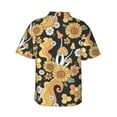 thumbnail image 3 of Easygdp Mushrooms Honeycomb Men's Hawaiian Shirts Print Lapel Short Sleeve for Beach, vacation, party, casual occasions - Large, 3 of 9