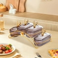 thumbnail image 6 of WeiLaiKeQi Dried Fruit Dish with Lid Appetizer Food Serving Tray for Snack Cookies Nuts Dark Gray, 6 of 9