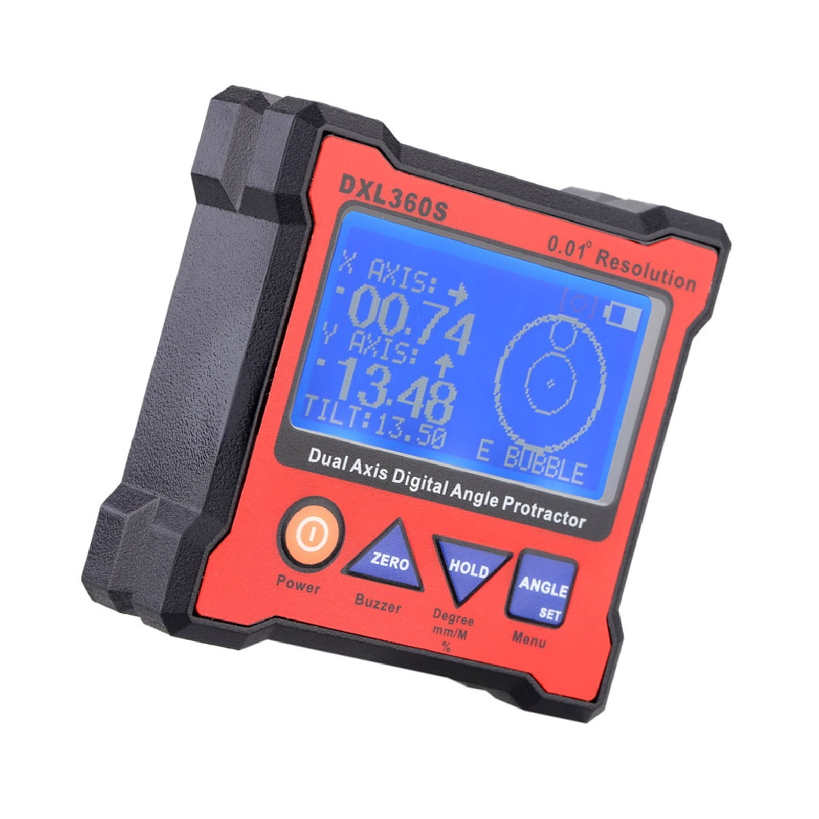 Dual Axis Digital Angle Protractor with 5 Side Magnetic Base High-precision Dual-Axis Digital ,Water-Proof & Dust Resistant