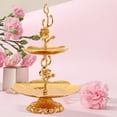 thumbnail image 3 of 2 Tier Round Cupcake Stand Statue Fruit Candy Display Cookie Tray for Home, 3 of 8