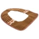 thumbnail image 3 of Funda de inodoro lavable y cálida con cintas autoadhesivas de velcro (café), 3 of 6
