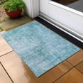 thumbnail image 6 of Addison Rugs Chantille Indoor/Outdoor Transitional Modern Aqua Washable Rectangle Rug, 1'8" x 2'6", 6 of 6