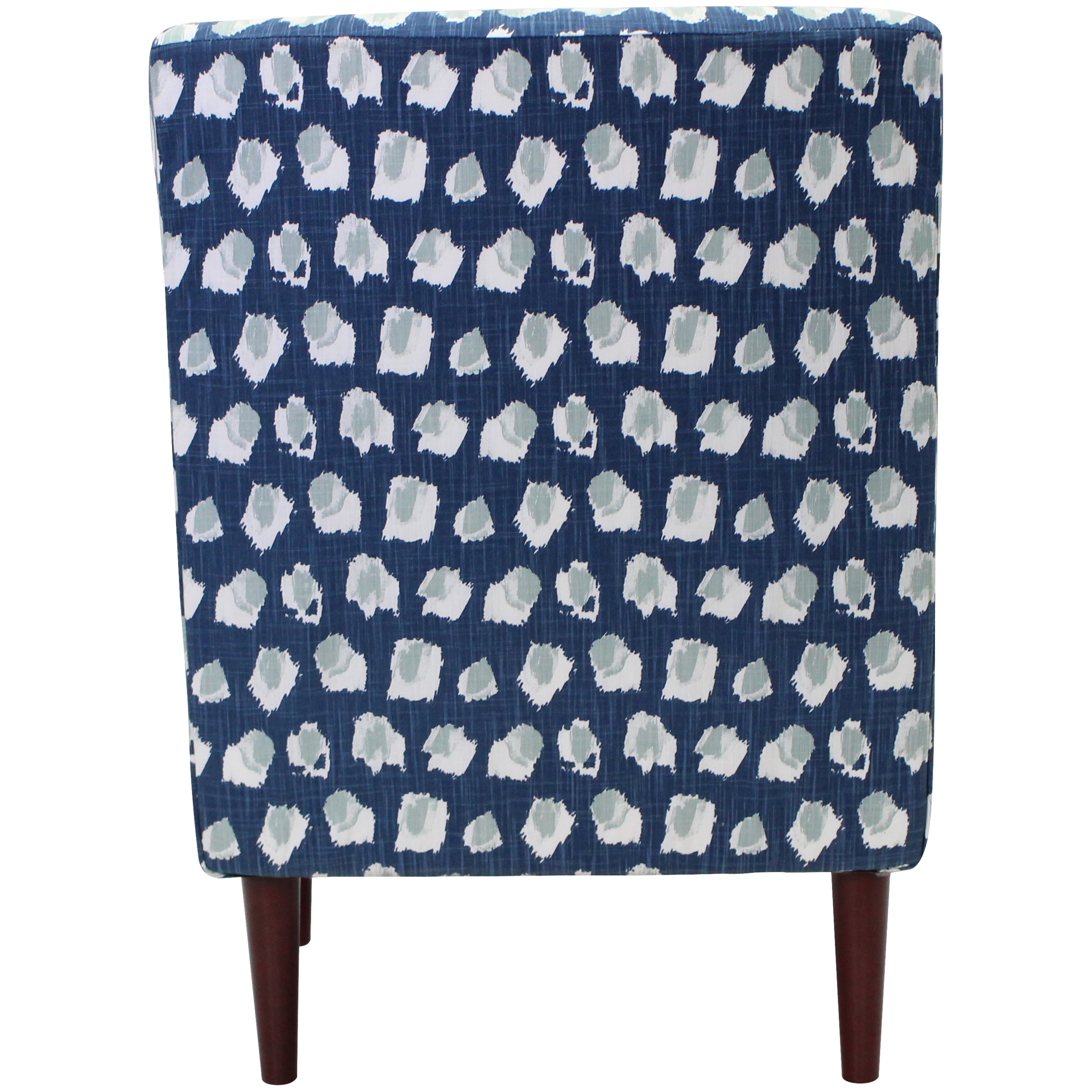 Mainstays Kinley Lounge Arm Chair, Blue Polyester Fabric