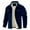 Navy, variant on Men's Long-Sleeve Corduroy Jacket with Lapel, Pockets and Single-Breasted Fleece-Lined Design for Warmth, Fashionable Casual Style, Fall and Winter Wear, and Holiday Events,Black,L