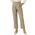 thumbnail image 1 of Pantalones de tobillo de trabajo Allegra K Caqui L, 1 of 5