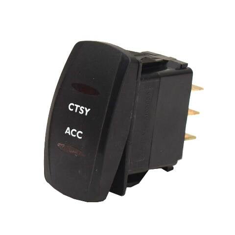 Carling On-Off-On Contura V Boat Rocker Switch | CTSY/ACC 7 Spade 12V