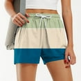 thumbnail image 2 of fatyb Women's Summer Shorts Elastic Waist Drawstring Casual Shorts Printed Vacation Beach Shorts, 2 of 5