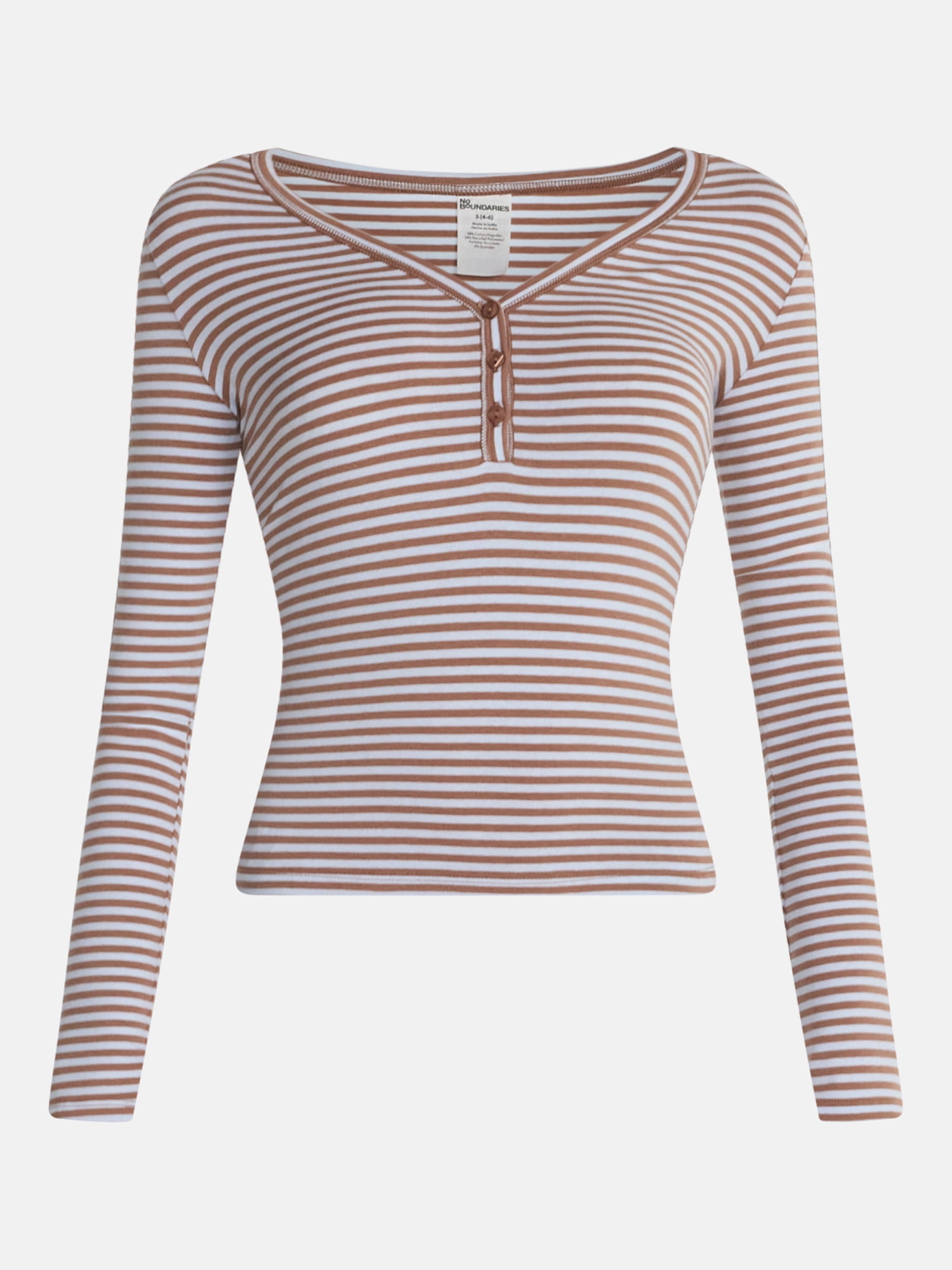 No Boundaries Cloud Core Henley Sleep Shirt, Women's XXS-3X