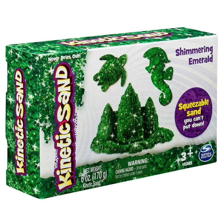 Kinetic sand shimmering emerald hotsell
