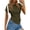 Army Green, variant on Womens Short Sleeve Crew Neck Trendy Shirts Spring Summer Y2K Going Out Tops Asymmetrical Ruched Blouse