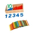 thumbnail image 1 of Tarjetas y contadores Montessori Contando el número de bloques para niños de la primera infancia Estilo C, 1 of 9