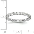 thumbnail image 2 of 14K White Gold Lab Grown Diamond Si1/Si2, G H I, Eternity Band (Size 5) Made In India et0005-150-5wlg, 2 of 5