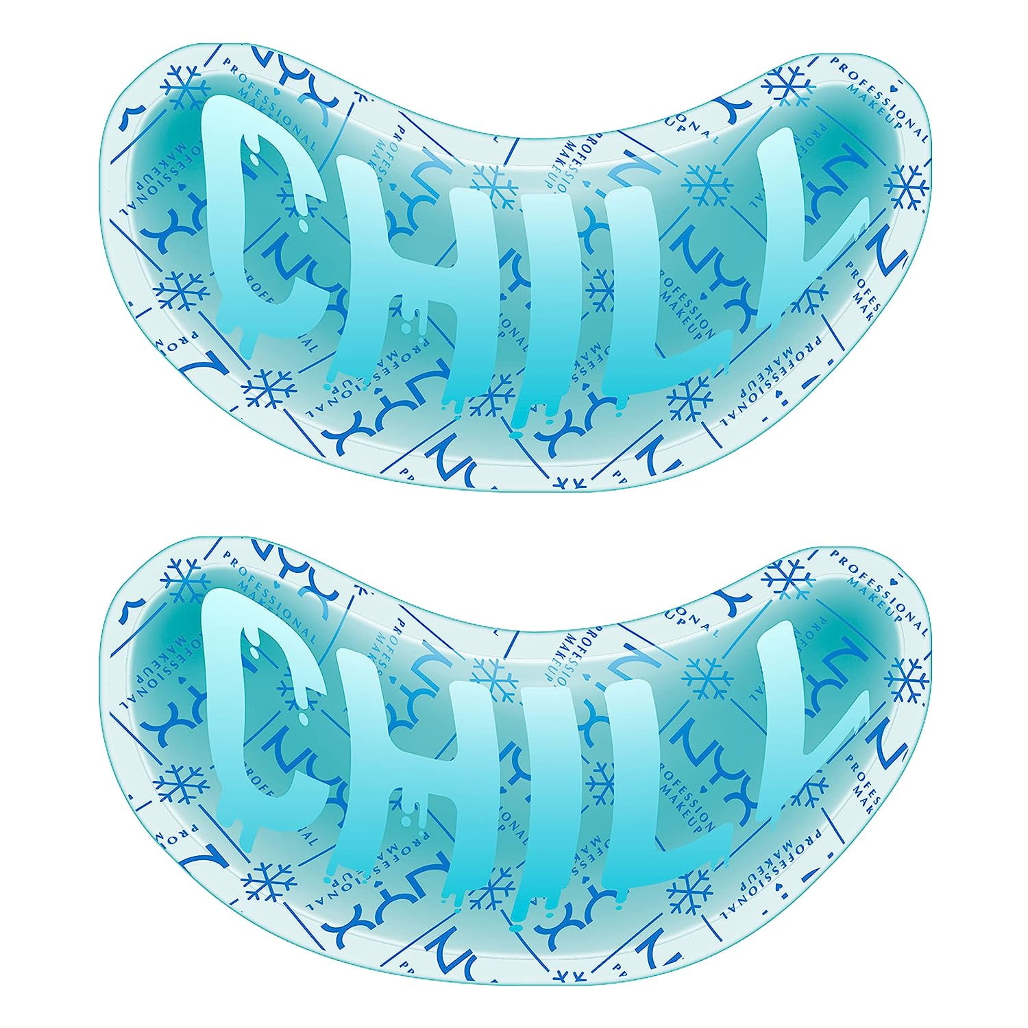 NYX Professional Makeup Face Freezie Reusable Cooling Puffiness Undereye Patches Eye Mask, 2 Count
