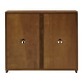 thumbnail image 4 of 39" Fluted Sideboard Buffet Cabinet, Wood Storage Cabinet with 2 Louvered Doors, Farmhouse Coffee Bar Station for Living Room, Dining Room, Hallway, 4 of 9