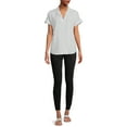 thumbnail image 2 of Beachlunchlounge Women's Popover Top with Short Sleeves, 2 of 5