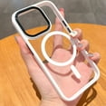 thumbnail image 5 of Dteck Magnetic for iPhone 15 Case, Compatible with MagSafe, Shockproof Military-Grade Protection Slim Non-Slip Clear Phone Case for iPhone 15,White, 5 of 5