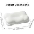 thumbnail image 2 of Ergonomic Memory Foam Pillow for Neck Support with Cooling Cover, Cloud Cervical Pillow, 2 of 7