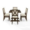 thumbnail image 5 of Crosley Furniture Joanna 7-Piece Dining Table Set in Dark Oak/Creme, 5 of 9