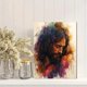 thumbnail image 2 of Qisvanset Framed Canvas Wall Art 12x16 Inch Jesus Embrace Watercolor Home Religious Art, 2 of 5