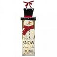 thumbnail image 2 of Ganz Snowman Banner - One Wall/Door Decor 35 Inch, Canvas - Lite-Up Top Hat Ex25716, 2 of 3
