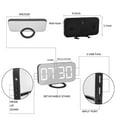 thumbnail image 4 of Digital Clock Large Display, LED Electric Alarm Clocks Mirror Surface for Makeup with Diming Mode, 4 of 7