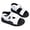 White, variant on Baby Boys Girls Squeaky Sandals Summer Closed-Toe Anti-Slip Rubber Sole Toddler First Walkers Shoes (Black, 8)