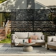 thumbnail image 4 of MAYEERTY Screen Divider with Stand, Alloy Steel Metal Black, 76" x 47", 4 of 5