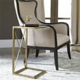 thumbnail image 3 of Bowery Hill Contemporary Iron Gold Side Table, 3 of 3