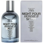 Zara Night Pour Homme II Sport Cologne for Men EDP Eau De Parfum 100 ML (3.4 FL OZ)