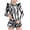 Black B, variant on WRKEKC Girls Swimsuit Swirl Print Long Sleeve Rash Guard Ruffled Trim One Piece Bathing Suit 2-12 Years