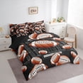 thumbnail image 3 of Homewish Boys Girls Football Print 7-Piece Twin Bedding Sets,Sport Theme Bedding Comforter Set,Ball Gamer Breathable Sheet Sets,Ultra Soft Home Decor,Reversible, 3 of 8