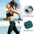 thumbnail image 2 of LTECARP Adjustable Ankle & Wrist Weights for Women & Men, 1/2/4 lbs Silicone Design with Comfort Fit - Arm/Leg Workout Weights for Gym, Pilates, Yoga, Walking, Barre, Dance, 2 of 7