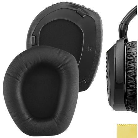 Geekria Replacement Ear Pads for Sennheiser RS 195/ 185/ 175/ 165, HDR 195/ 185/ 175/ 165 Headphones Ear Cushions, Repair Parts (Black)