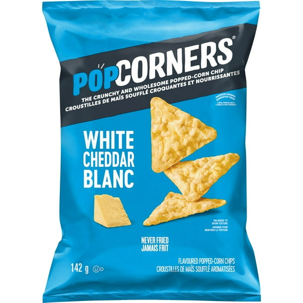 PopCorners White Cheddar Flavoured PoppedCorn Chips, 142 GM Walmart.ca