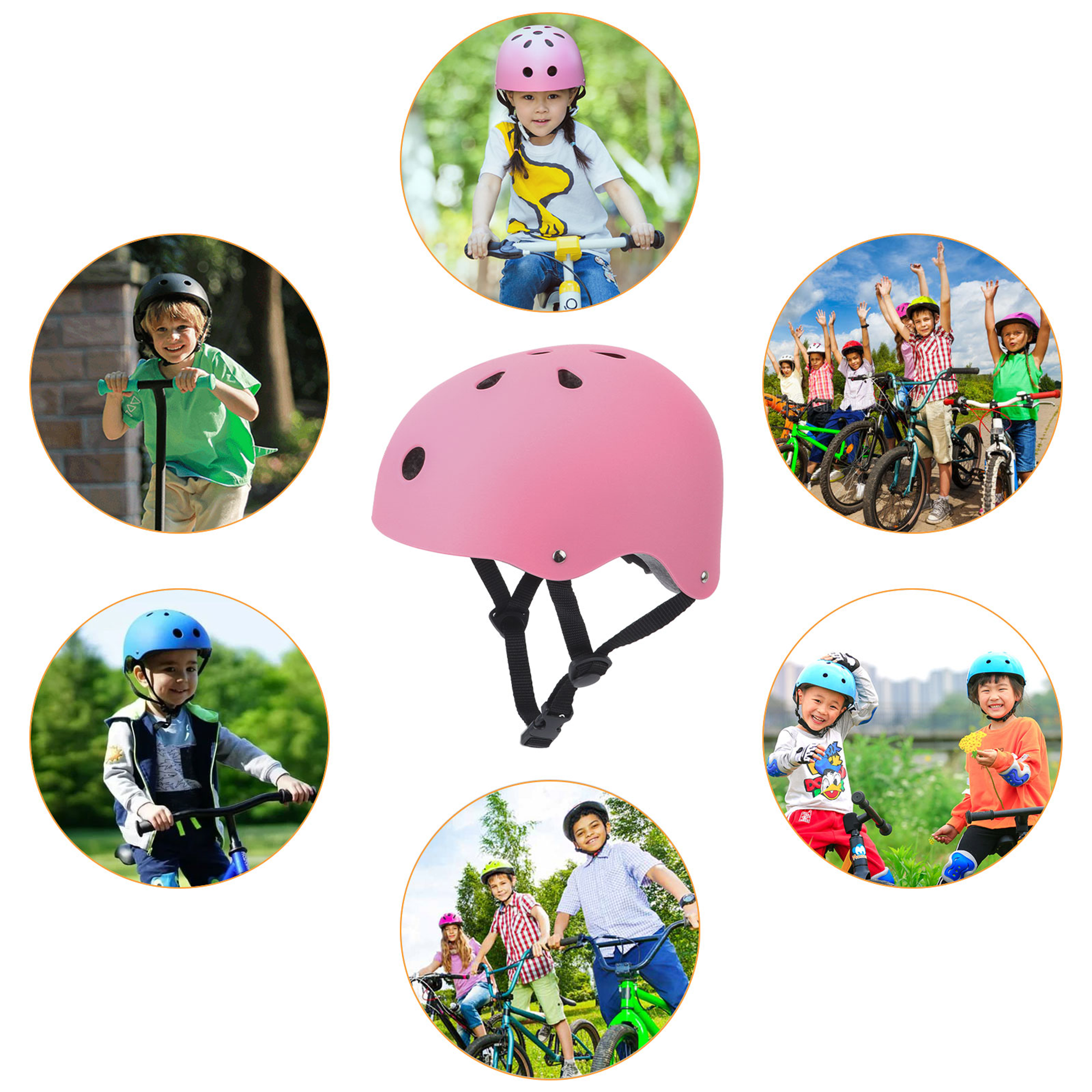 Tripumer Youth Bike Helmet, Ages 9-15, Pink photo 7