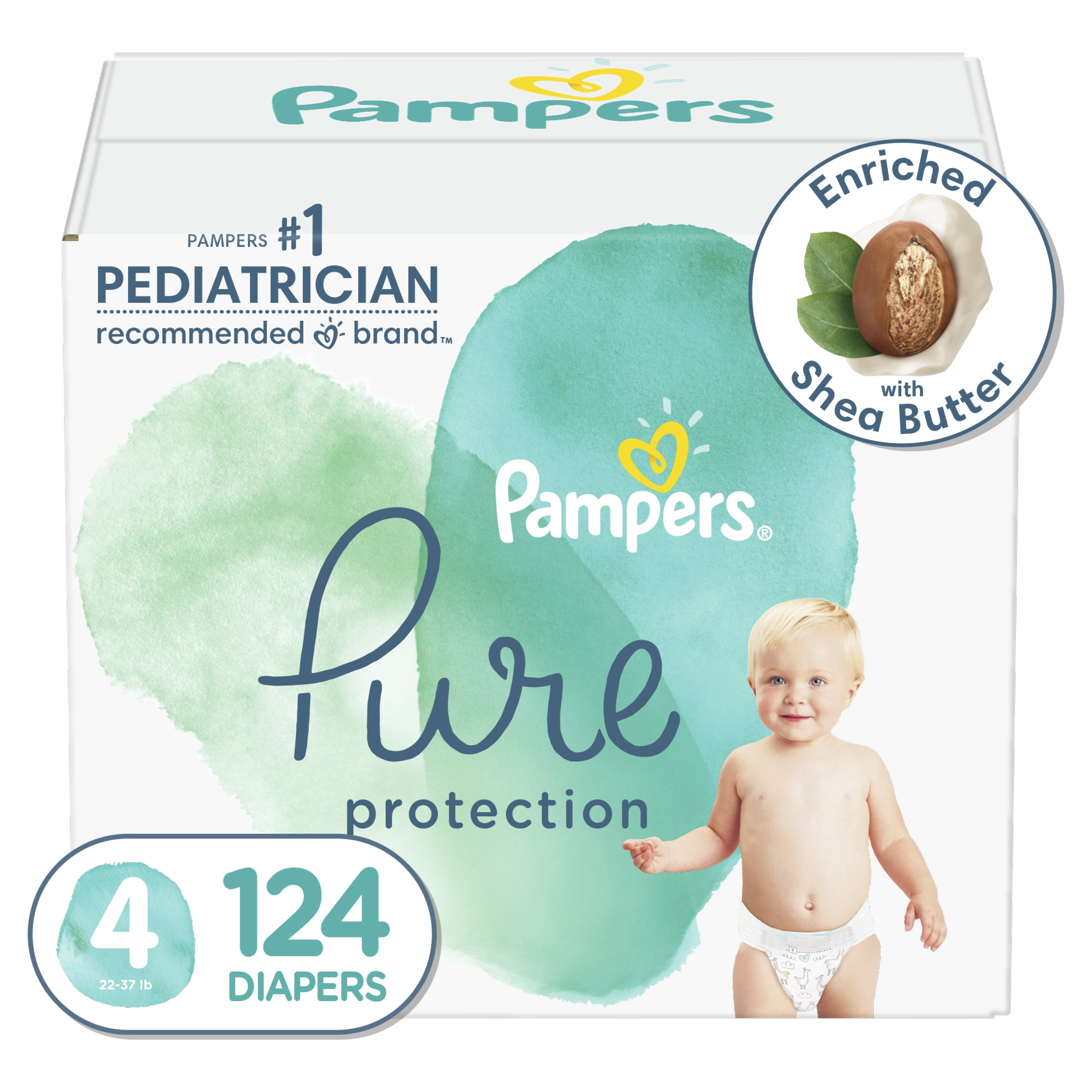 banner groei Wat dan ook Diapers Size 3, 116 Count - Pampers Pure Protection Disposable Baby  Diapers, Hypoallergenic and Unscented Protection, Enormous Pack -  Walmart.com