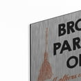 thumbnail image 2 of Luxe Metal Art 'Broom Parking Only' by Lettered & Lined, Metal Wall Art, 24"x16", 2 of 8