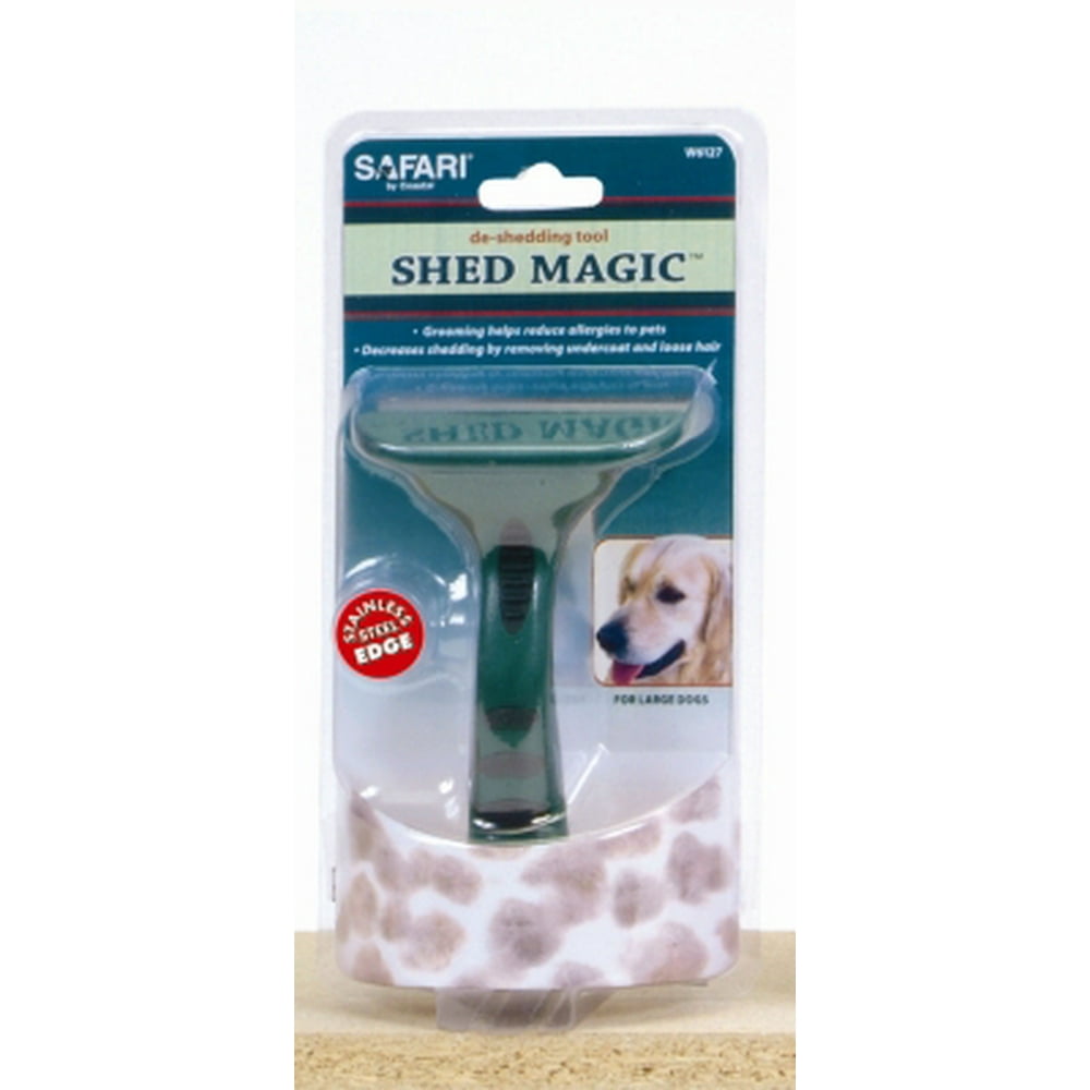 Safari Shed Magic DeShedding Tool for Dogs with Medium to Long Hair